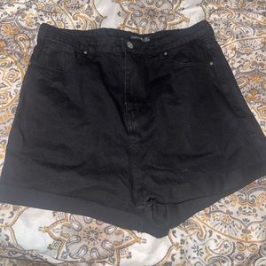 Black high waist shorts- Size 12 Tall